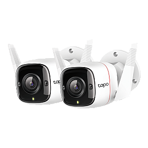 Pachet 2 Camere IP Wi-Fi, 2K, Audio bidirectional, IR 30M - TP-Link Tapo TapoC310P2
