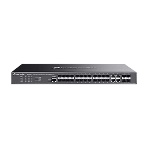 Switch 4 x SFP+ 10G, 20 x SFP 1G, 4 x combo SFP/RJ45 1G, 2 x surse, L2 Management  - TP-Link Omada SG3428XF