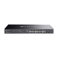 Switch 16 porturi PoE RJ45 Gigabit, 2 x SFP 1G, 2 x RJ45 1G, Easy Managed, 1U - TP-Link Omada ES220GMP