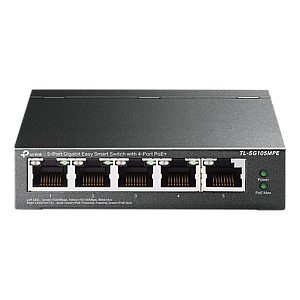 Switch Easy Smart, 4 porturi PoE RJ45 Gigabit, 1 port RJ45 Gigabit, Managed - TP-Link TL-SG105MPE Switch Easy Smart, 4 porturi PoE RJ45 Gigabit, 1 port RJ45 Gigabit, Managed - TP-Link TL-SG105MPE