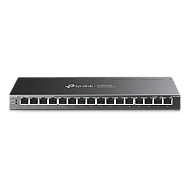 Switch 16 porturi PoE+ RJ45 Gigabit, Unmanaged - TP-Link TL-SG116P