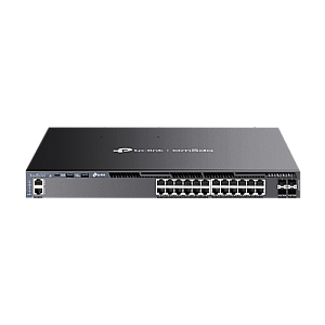 Switch 24 porturi PoE RJ45 Gigabit, 4 x SFP+ 10G, 2 x surse, L3 Management, 1U - TP-Link Omada SG6428XHP