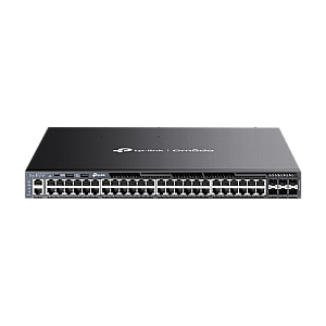 Switch 48 porturi PoE RJ45 Gigabit, 6 x SFP+ 10G, 2 x surse, L3 Management, 1U - TP-Link Omada SG6654XHP