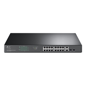 Switch 16 porturi PoE+ Gigabit, 2 porturi RJ45 Gigabit, 2 x Combo SFP Gigabit, Managed - TP-Link TL-SG1218MPE