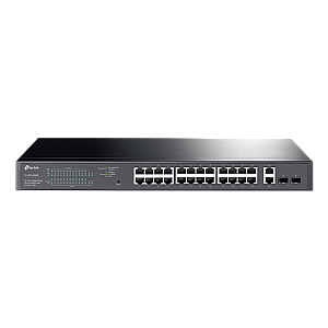 Switch 24 porturi PoE+ Gigabit, 2 porturi RJ45 Gigabit, 2 x SFP Gigabit, Managed - TP-Link TL-SG1428PE