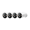 Kit 4 x Camera IP Smart Wi-Fi, 4MP, Baterie reincarcabila, Audio bidirectional, Alarma - TP-Link Tapo TapoC425(4-pack) – TP-LINK TapoC425(4-pack)