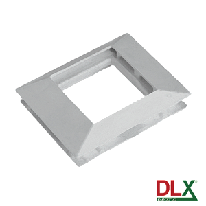 Rama alba simpla pentru aparataj 45x45 mm (2 module) - DLX DLX-102-11