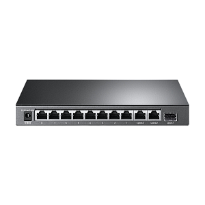Switch 8 x RJ45 10/100 Mbps PoE, 2 x RJ45 1G, 1 x SFP 1G, Buget PoE 124W, Unmanaged - TP-Link TL-SL1311MP Switch 8 x RJ45 10/100 Mbps PoE, 2 x RJ45 1G, 1 x SFP 1G, Buget PoE 124W, Unmanaged - TP-Link TL-SL1311MP