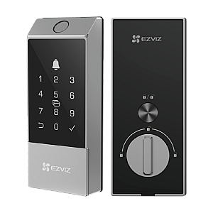 Yala inteligenta cu amprenta, multiple metode de deblocare, Wi-Fi, verificare status inchidere - EZVIZ CS-DL04(WBCP,M)