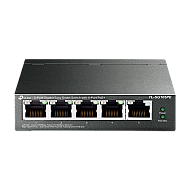 Switch 4 x RJ45 Gigabit PoE, 1 x RJ45 Gigabit, Buget PoE 65W, Easy Smart Managed - TP-Link TL-SG105PE