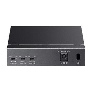 Switch 4 porturi RJ45 10/100 Mbps PoE, 1 port RJ45 10/100 Mbps, Buget PoE 41W, Unmanaged - TP-Link TL-SF1005LP Switch 4 porturi RJ45 10/100 Mbps PoE, 1 port RJ45 10/100 Mbps, Buget PoE 41W, Unmanaged - TP-Link TL-SF1005LP