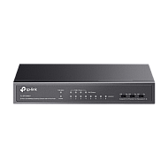Switch 4 porturi RJ45 10/100 Mbps PoE, 4 x RJ45 10/100 Mbps, Buget PoE 41W, Unmanaged - TP-Link TL-SF1008LP