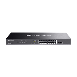 Switch 16 porturi RJ45 Gigabit PoE, 2 x SFP Gigabit, Buget PoE 150W, Management - TP-Link Omada SG2218P