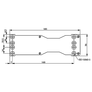 Placa montaj pentru DC200/DC300/DC500/DC700 - ASSA ABLOY DCA120-40