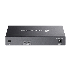 Switch 3 x RJ45 1G PoE+, 1 x RJ45 1G PoE++, 2 x RJ45 1G, Buget PoE 64W, Unanaged - TP-Link Omada DS106GPP Switch 3 x RJ45 1G PoE+, 1 x RJ45 1G PoE++, 2 x RJ45 1G, Buget PoE 64W, Unanaged - TP-Link Omada DS106GPP