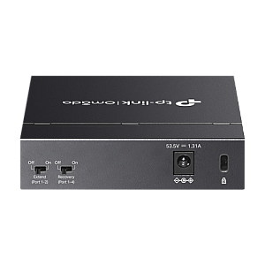 Switch 4 x RJ45 Gigabit PoE, 1 x RJ45 1G, Buget PoE 65W, Unanaged - TP-Link Omada DS105GP Switch 4 x RJ45 Gigabit PoE, 1 x RJ45 1G, Buget PoE 65W, Unanaged - TP-Link Omada DS105GP