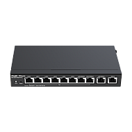 Router 8 x RJ45 1G PoE, 2 x RJ45 1G, Buget PoE 110W, Multi-WAN, Cloud Management - Ruijie RG-EG310GH-P-E Router 8 x RJ45 1G PoE, 2 x RJ45 1G, Buget PoE 110W, Multi-WAN, Cloud Management - Ruijie RG-EG310GH-P-E