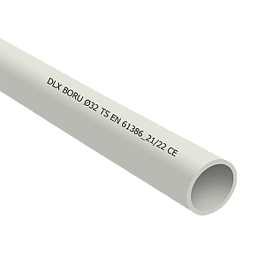 Tub PVC rigid D20, 750N, Halogen free, 3m - DLX TRP-802-20