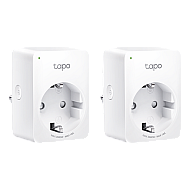 Pachet 2 prize smart, 16A, Wi-Fi, control vocal, monitorizare consum - TP-Link Tapo TapoP110(2-pack)