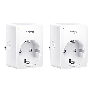 Pachet 2 prize smart, 16A, Wi-Fi, control vocal, monitorizare consum - TP-Link Tapo TapoP110(2-pack)