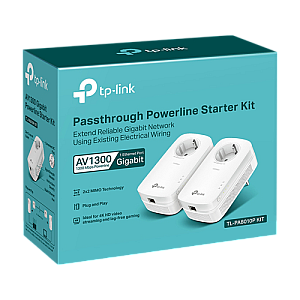 Kit Powerline AV1300, Passthrough, 1 x RJ45 Gigabit - TP-Link TL-PA8010PKIT Kit Powerline AV1300, Passthrough, 1 x RJ45 Gigabit - TP-Link TL-PA8010PKIT