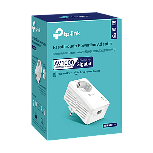Powerline AV1000, Passthrough, 1 x RJ45 Gigabit - TP-Link TL-PA7017P Powerline AV1000, Passthrough, 1 x RJ45 Gigabit - TP-Link TL-PA7017P