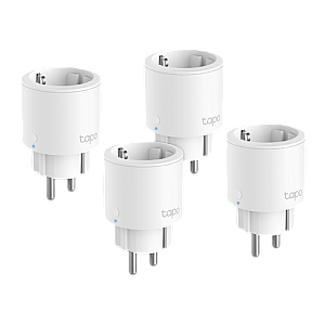 Pachet 4 prize smart, 16A, 3680W, Wi-Fi, control vocal, monitorizare consum - TP-Link Tapo TapoP115(4-pack)