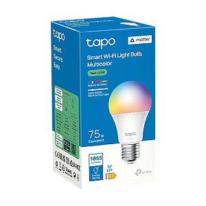 Bec smart Wi-Fi, RGB, intensitate ajustabila, 2500-6500K, 1055 lm, E27 - TP-Link Tapo TapoL535E Bec smart Wi-Fi, RGB, intensitate ajustabila, 2500-6500K, 1055 lm, E27 - TP-Link Tapo TapoL535E