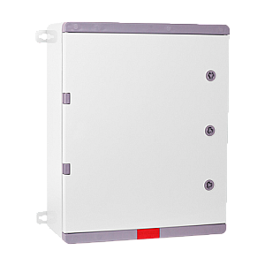 Cutie distributie IP67 din ABS gri, usa mata, placa metalica, 400x500x180 mm PD405018
