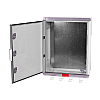 Cutie distributie IP67 din ABS gri, usa mata, placa metalica, 400x500x180 mm PD405018 – Plastim PD405018