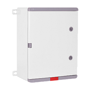 Cutie distributie IP67 din ABS gri, usa mata, placa metalica, 300x400x170 mm PD304017