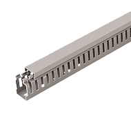 Canal cablu perforat 40x40 mm, cu capac, 2m - DLX PVCP-407-40