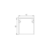 Canal cablu perforat 40x40 mm, cu capac, 2m - DLX PVCP-407-40 – DLX PVCP-407-40