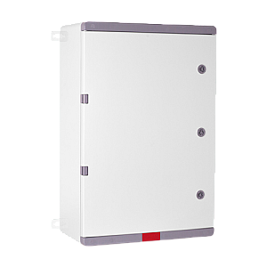 Cutie distributie IP67 din ABS gri, usa mata, placa metalica, 400x500x240 mm PD405024