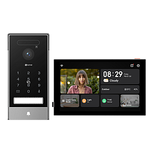 Videointerfon 4K, recunoastere faciala, scanare biometrica a palmei, monitor 8', IR, Wi-Fi6 - EZVIZ CS-HP7(4K, Palm)
