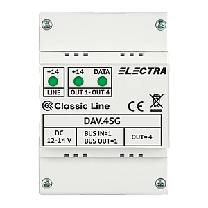 Doza derivatie video DAV.4SG Classic 4 iesiri - ELECTRA DAV.4SG