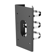 Adaptor montaj stalp pentru camere si doze, Black - HIKVISION DS-1475ZJ-SUS(BLACK)