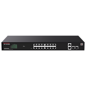 Switch 16 x RJ45 1G PoE, 2 x SFP 1G, 2 x RJ45 1G, Management, 1U - IP-COM G2220P-16-250W Switch 16 x RJ45 1G PoE, 2 x SFP 1G, 2 x RJ45 1G, Management, 1U - IP-COM G2220P-16-250W
