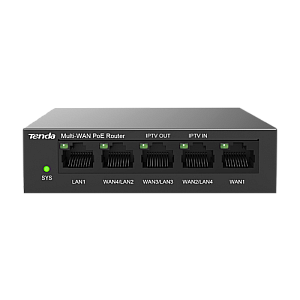 Router 5 x RJ45 1G (4 x PoE Out 802.3af/at), Multi-WAN, Cloud Managed - TENDA TND-G0-5G-PoE Router 5 x RJ45 1G (4 x PoE Out 802.3af/at), Multi-WAN, Cloud Managed - TENDA TND-G0-5G-PoE
