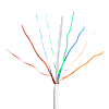 Cablu UTP, cat 6E, cupru integral, LSZH, cutie 305 metri, DCA - UNV UV-UTP6-300-BC24AWG-DCA-B-W – UNV Cables UV-UTP6-300-BC24AWG-DCA-B-W