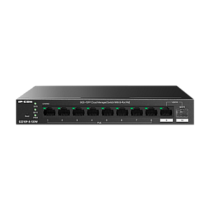 Switch 8 x RJ45 1G PoE, 1 x SFP 1G, 1 x RJ45 1G, 120W, Cloud Management - IP-COM G2210P-8-120W Switch 8 x RJ45 1G PoE, 1 x SFP 1G, 1 x RJ45 1G, 120W, Cloud Management - IP-COM G2210P-8-120W