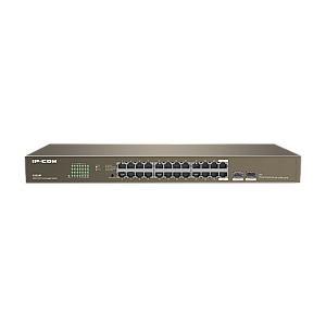 Switch 24 x RJ45 1G, 2 x combo SFP 1G - IP-COM G1024F Switch 24 x RJ45 1G, 2 x combo SFP 1G - IP-COM G1024F