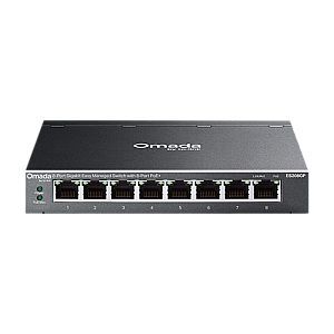 Switch L2, 8 x RJ45 1G PoE, Buget PoE 64W, Easy Managed - TP-Link Omada ES208GP Switch L2, 8 x RJ45 1G PoE, Buget PoE 64W, Easy Managed - TP-Link Omada ES208GP