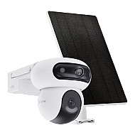 Camera IP PT Dual-Lens 4MP + panou solar 8W, Wi-Fi6&4G, Baterie 10.400 mAh, Audio, IR 35M - EZVIZ CS-HB90x/SP(4MP+4MP,W4GA)