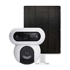 Camera IP PT Dual-Lens 4MP + panou solar 8W, Wi-Fi6&4G, Baterie 10.400 mAh, Audio, IR 35M - EZVIZ CS-HB90x/SP(4MP+4MP,W4GA)