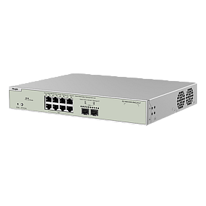 Switch L2+, 8 x RJ45 2.5G PoE+ (240W), 2 x SFP+ 10G, Cloud Management - Ruijie RG-NBS3300-8MG2XS-P