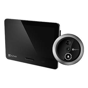 Vizor electronic smart, Wi-Fi, 4K, monitor tactil 5.5', sonerie, audio, acumulator 7100 mAh - EZVIZ CS-EP4-Sliver