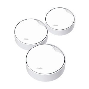 Sistem 3 x Mesh Deco X50, Wi-Fi 6, AX3000, 2 x RJ45 2.5G PoE - TP-Link DecoX50-PoE(3-pack)