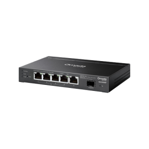 Switch L2+, 5 x RJ45 1G (4 x PoE+), 1 x SFP 1G, Budget PoE 63W, Management - TP-Link Omada SG2206MP