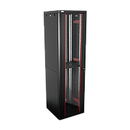 Rack de podea PRO SERIES 42U 19'' 600x600, capacitate 1000 kg, RAL 9005, asamblat ASY-42U-6060PRO